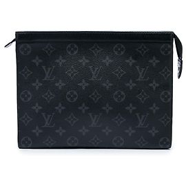 Louis Vuitton Black Monogram Eclipse Pochette Voyage MM