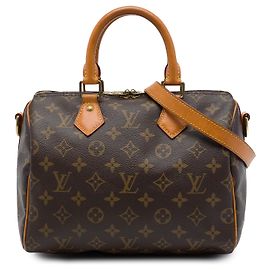 Louis Vuitton Brown Monogram Speedy Bandouliere 25