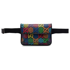 Gucci Black GG Supreme Psychedelic Gürteltasche