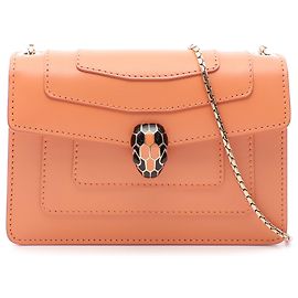 Bulgari Bvlgari Serpenti Forever Crossbody en veau orange