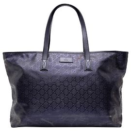 Bolso Tote Gucci Azul Grande Estampado GG