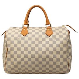 Louis Vuitton White Damier Azur Speedy 30