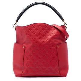 Louis Vuitton Red Monogram Empreinte Bagatelle