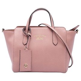Bolso Swing Mini Gucci de piel de becerro rosa