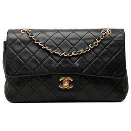 Chanel Black Medium Classic Lambskin Double Flap
