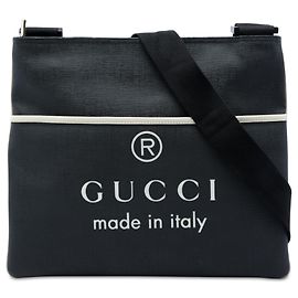 Bolso bandolera Gucci Black GG Supreme Trademark Logo