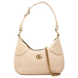 Borsa Satchel Gucci Aphrodite Piccola in Pelle di Capra Marrone