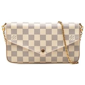 Louis Vuitton White Damier Azur Pochette Felicie