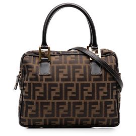 Fendi Satchel-Tasche aus braunem Zucca-Canvas