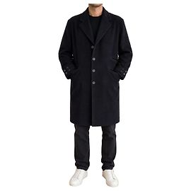 Ermenegildo Zegna navy blue wool coat – Size M – Made in Italy