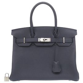 Hermès Bolsa Hermes Birkin 30 em Blue Nuit