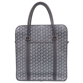 Saco Tote Goyard em lona revestida cinza