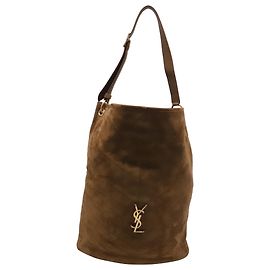 Autre Marque Borsa a secchiello Saint Laurent Niki in camoscio marrone