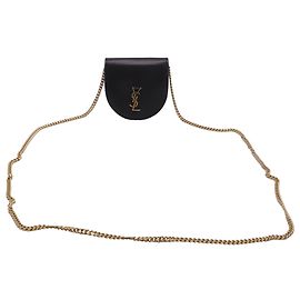 Autre Marque Saint Laurent Baby Kaia Mini Satchel Tasche aus schwarzem Leder