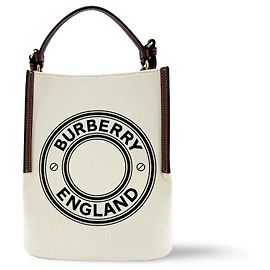 Burberry Peggy Logo Bucket Canvas Small