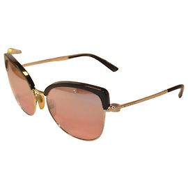 Bulgari Óculos de sol Bvlgari 6082 Metal Dourado e Acetato Preto