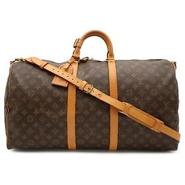 Louis Vuitton Monogram Keepall Bandoulière 55 Boston Bag