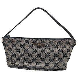 Gucci Boat Pochette GG Canvas and leather Small