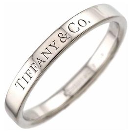 Autre Marque Anillo Flat Band de Tiffany & Co. en platino