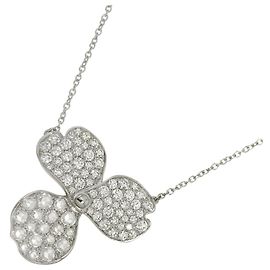 Autre Marque Colar Tiffany & Co. Paper Flower em platina e diamantes