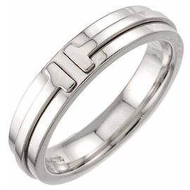 Autre Marque Tiffany & Co. T Two Narrow Ring in 18K Weißgold