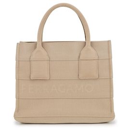 Borsa a mano Beach Small in tela Salvatore Ferragamo
