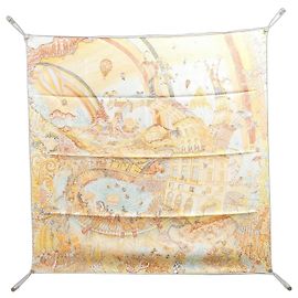 Hermès Pañuelo Hermes LES FOLIES DU FAUBOURG Carre Muffler