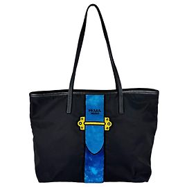 Prada Nylon and Velvet Tote Bag