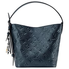 Louis Vuitton Bolsa All In BB Monogram Empreinte Couro Azul Iridescente M26430