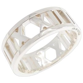 Autre Marque Anello Fascia Tiffany Atlas in Argento