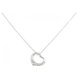 Autre Marque Collar Tiffany Open Heart en Platino 950