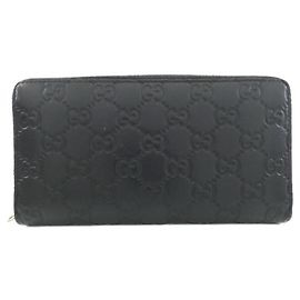 Portafoglio lungo Gucci Icon bi-fold in pelle nera