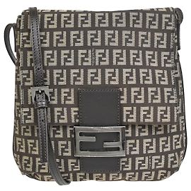 Fendi Vintage Flap Zucchino Canvas Small