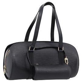 Borsa a mano LOUIS VUITTON Epi Soufflot Nera M52222 LV Auth 204574V