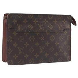 LOUIS VUITTON Monogram Pochette Homme Clutch Bag M51795 LV Auth 207562