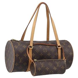 LOUIS VUITTON Monogram Papillon 30 Hand Bag M51385 LV Auth LN017V