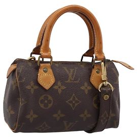 LOUIS VUITTON Sac à main Monogram Mini Speedy M41534 LV Auth 207477V