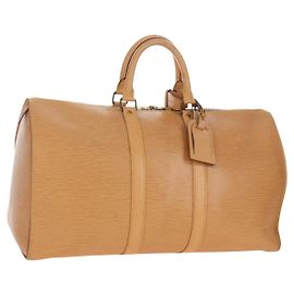 LOUIS VUITTON Epi Keepall 45 Tasche Brown Zipangu Gold M42978 LV Auth 207437V