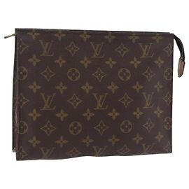 LOUIS VUITTON Monogram Poche Toilette 26 Pouch M47542 LV Auth 205387A