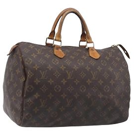 LOUIS VUITTON Monogram Speedy 35 Handtasche M41524 LV Auth 205360