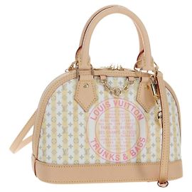 LOUIS VUITTON Monogram TRUNKS&BAGS Alma BB Bag Banana M28672 LV Auth 206676SM