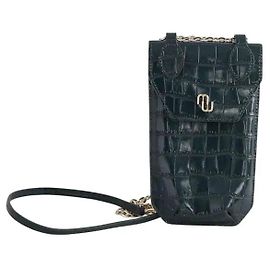 Maje mini leather bag green