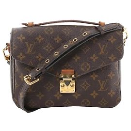 Louis Vuitton Metis MM Pochette Monogram Canvas Crossbody Bag in Brown M44875