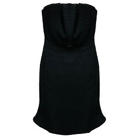 Robe de cocktail bustier noire Giorgio Armani
