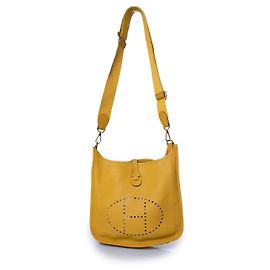 Hermès, bolso bandolera Evelyne III en amarillo