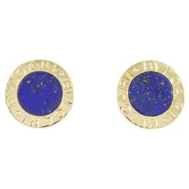 Bulgari Pendientes de botón Bvlgari en oro amarillo de 18K