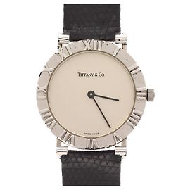 Autre Marque Tiffany & Co. Atlas Silver Quartz Armbanduhr