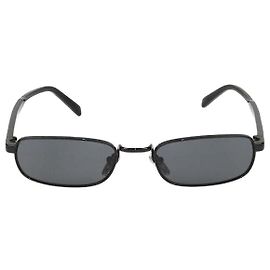 Prada Black Polarisierte Rechteckige Sonnenbrille