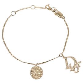 Pulseira Christian Dior La Petite Tribale em tom dourado e cristais