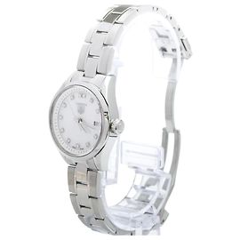 Tag Heuer Carrera Quartz Stainless Steel mit Perlmutt und Diamant-Indizes 27